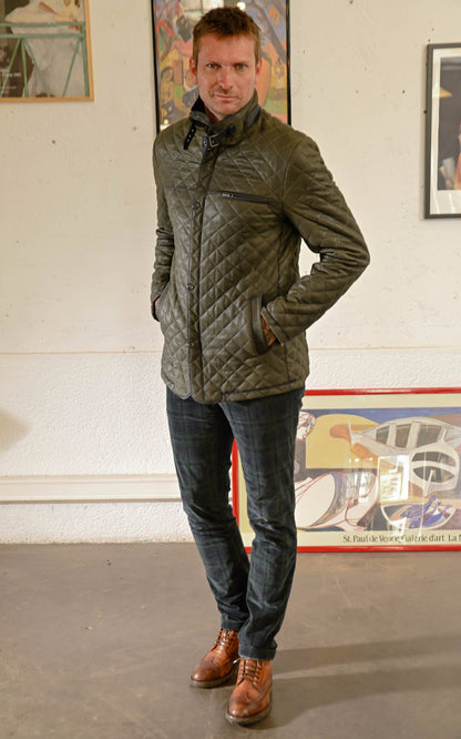 A &quot;E09&quot; Vert La Canadienne Veste Homme closed photo