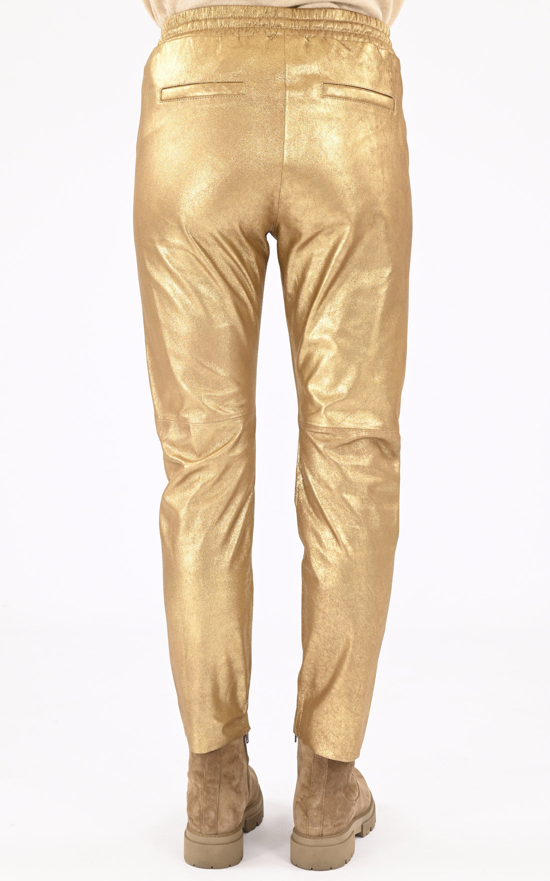 A &quot;GIFT METAL 64871&quot; Gold Oakwood Pantalon Femme opened photo