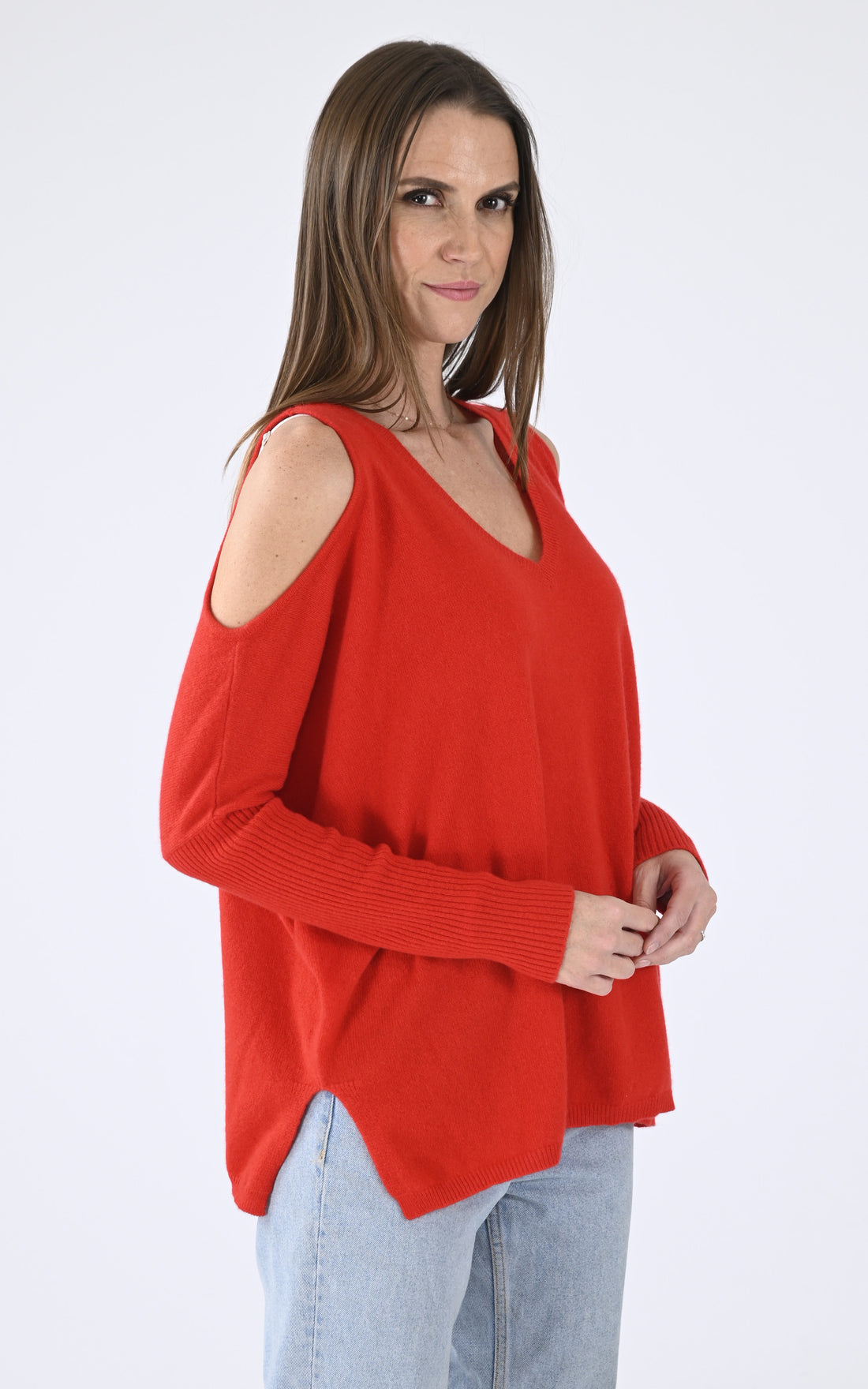 A &quot;TONIA 4404010&quot; Rouge Notshy pull_poncho Femme opened photo
