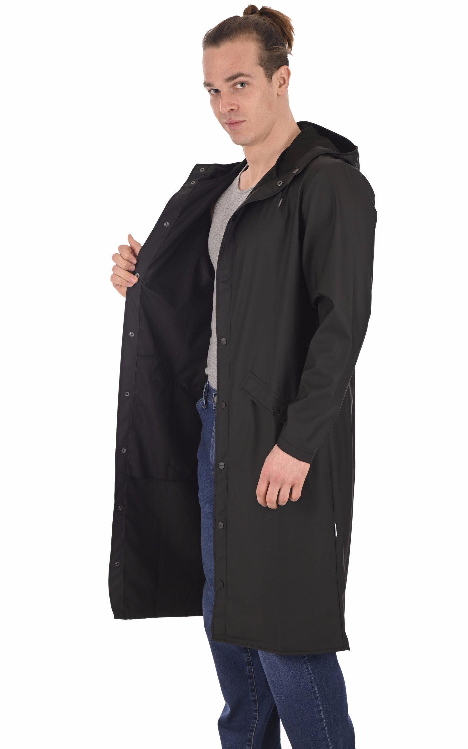 A &quot;LONGER JACKET 1836&quot; Noir Rains 7/8 Homme interior photo 4