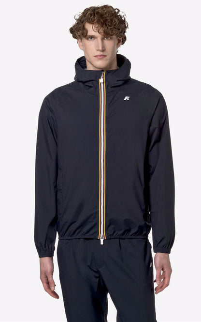 A &quot;JACK ECO STR DOT K5127QW&quot; Bleu K-Way Blouson Homme opened photo