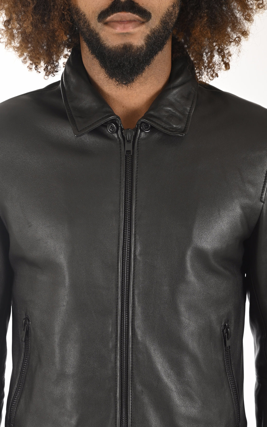 A &quot;RANDOM FUR&quot; Noir Serge Pariente Blouson Homme opened photo