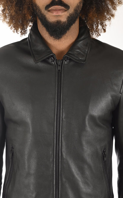 A &quot;RANDOM FUR&quot; Noir Serge Pariente Blouson Homme details photo
