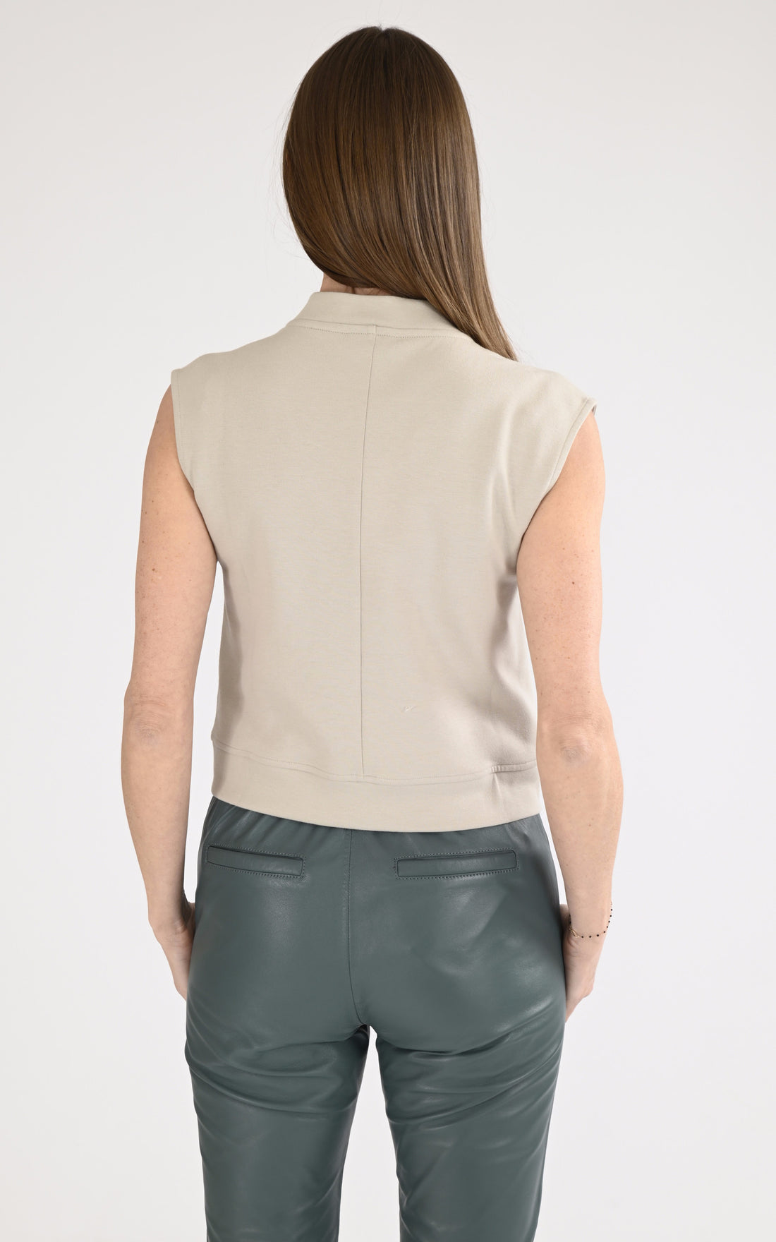 A &quot;SAONNE K2141JW&quot; Beige K-Way T-shirt Femme opened photo