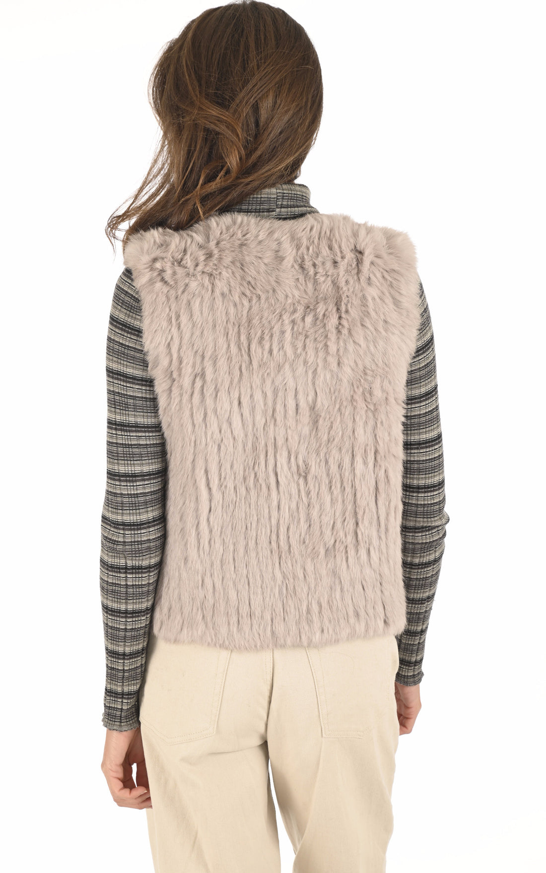 A &quot;GILET 60&quot; Beige La Canadienne Veste Femme opened photo