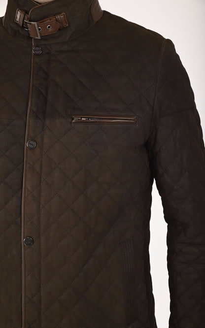 A &quot;E09&quot; Marron Foncé La Canadienne Veste Homme details photo