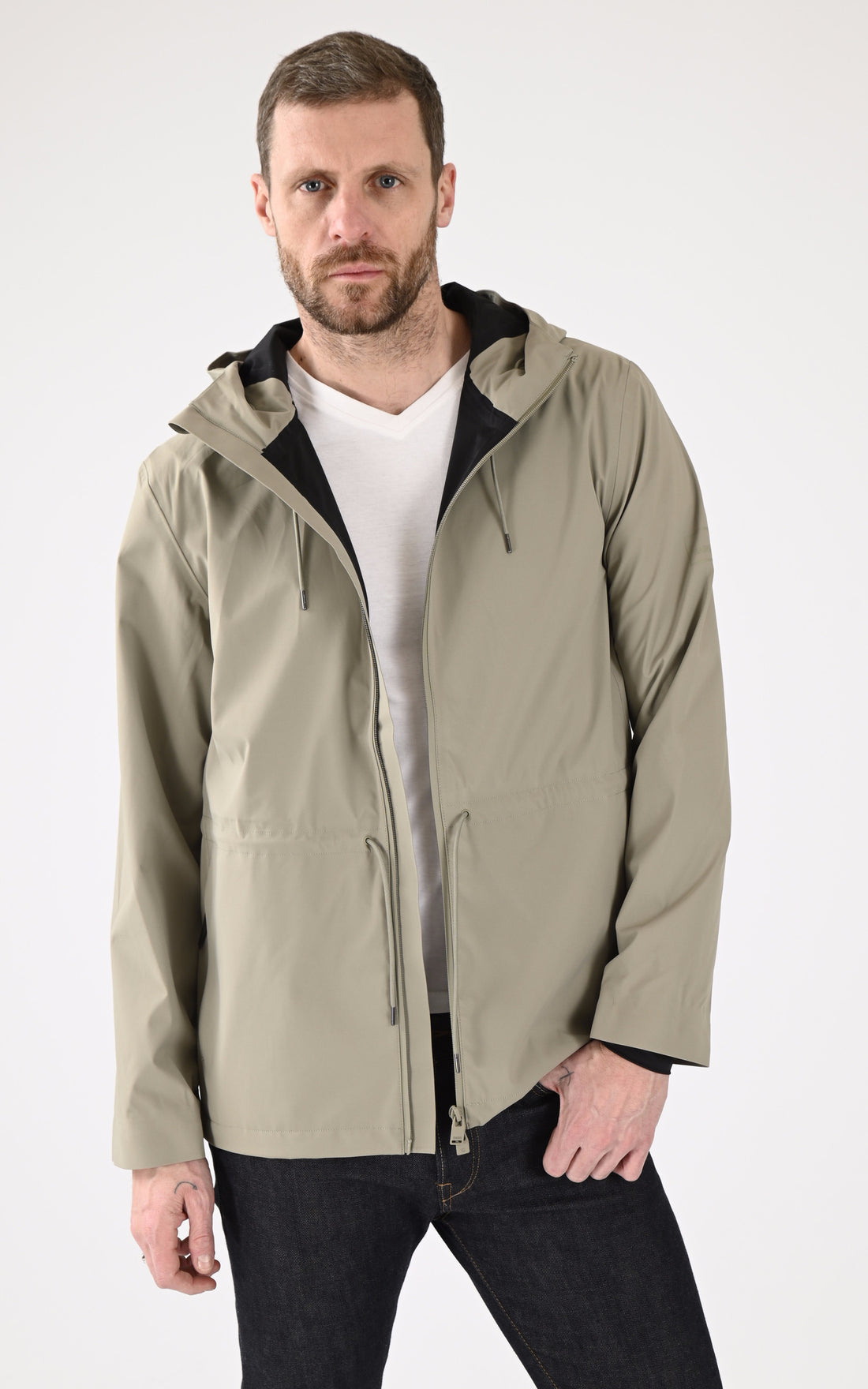 A &quot;12470 SUVA HARDSHELL STRING&quot; Kaki Rains Veste Mixte opened photo