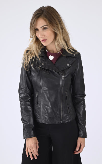 A &quot;CLIPS 64624&quot; Noir Oakwood Perfecto Femme closed photo