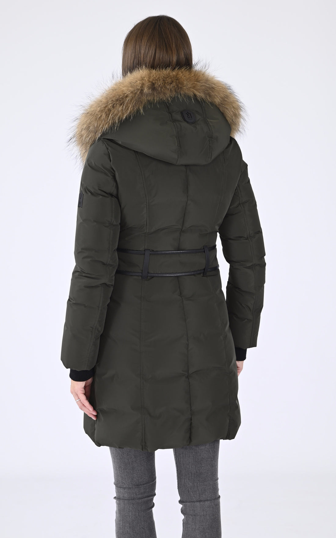 A &quot;KAY-F&quot; Kaki Mackage 3/4 Doudoune Femme opened photo
