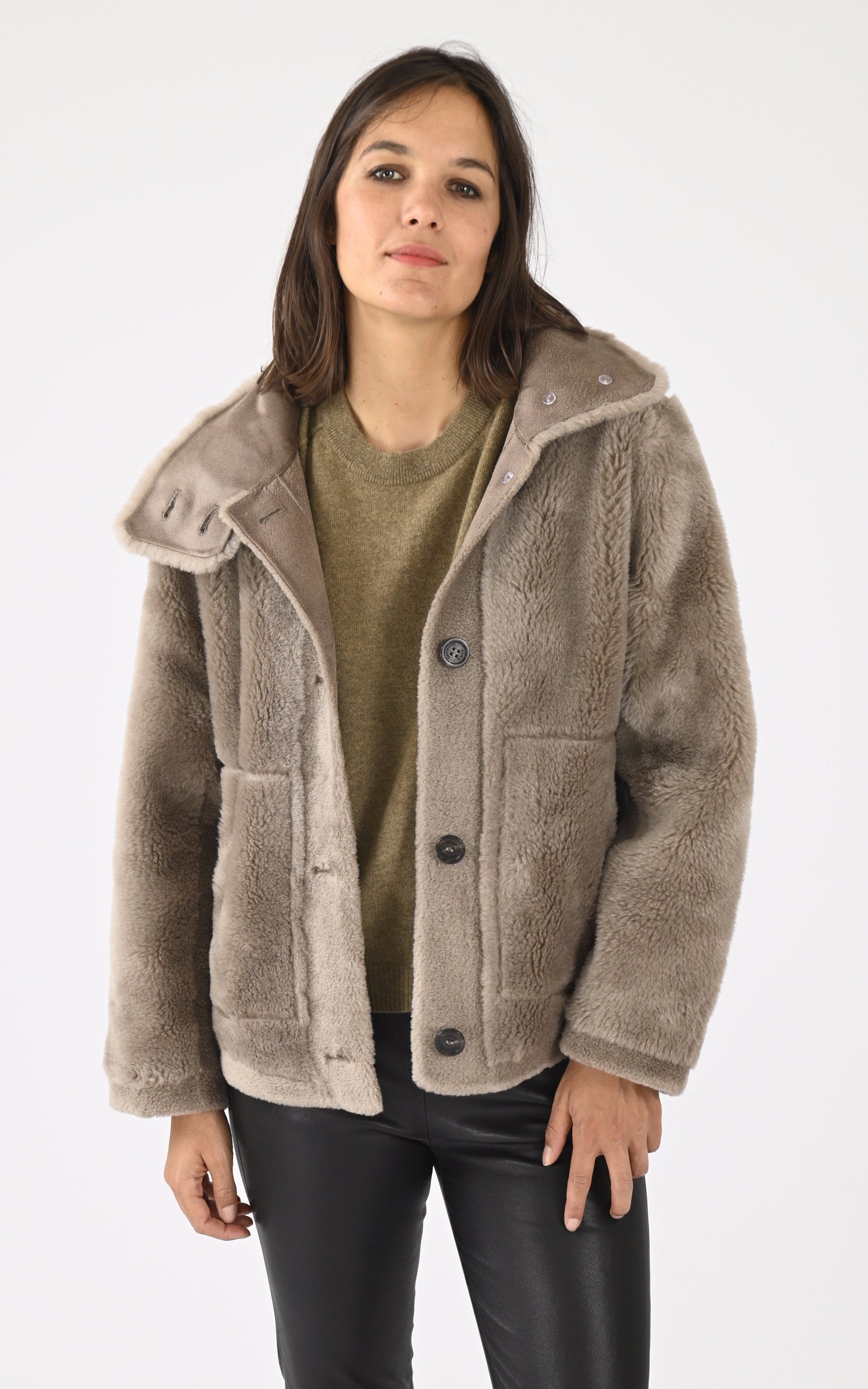 A &quot;ASSIETTA 64883&quot; Taupe Oakwood Veste Femme opened photo 2