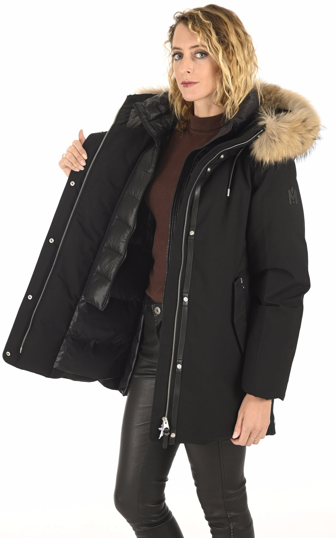 A &quot;KINSLEE-F&quot; Noir Mackage Ves Doudoune Femme opened photo