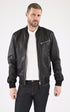 A "LC JEFFERSON" Noir Schott Blouson Homme opened photo