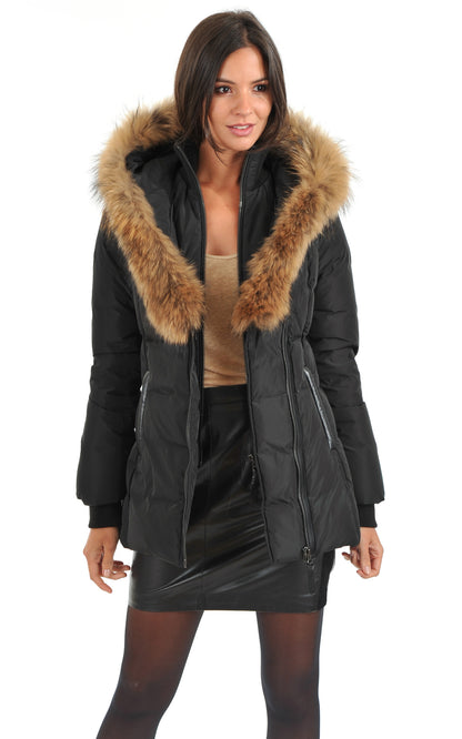 A &quot;ADALI-F&quot; Noir Mackage 3/4 Doudoune Femme opened photo
