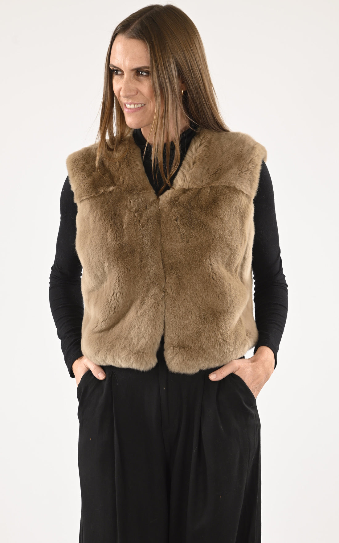 A &quot;CELIE&quot; Café La Canadienne Gilet Femme closed photo