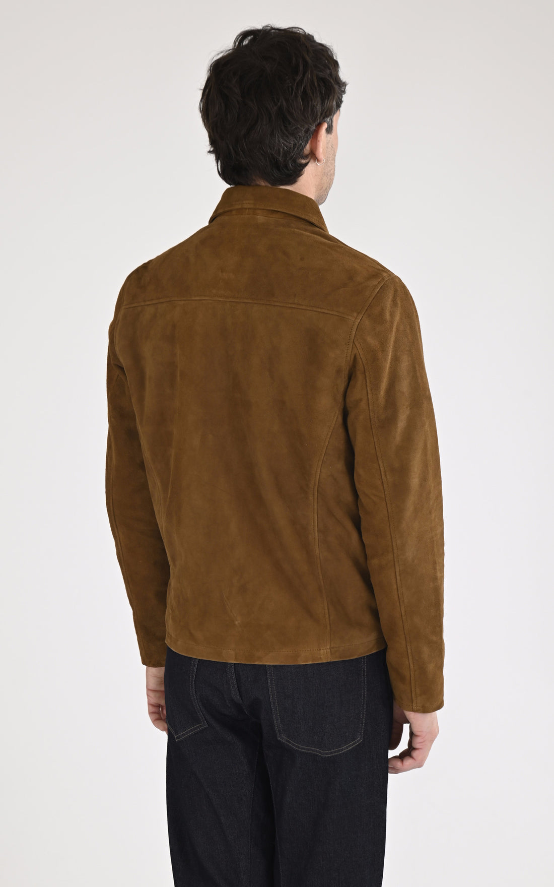 A &quot;LC WORK&quot; Cognac Schott Blouson Homme opened photo
