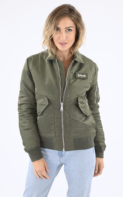 A &quot;210100 RS&quot; Kaki Schott Blouson Mixte closed photo