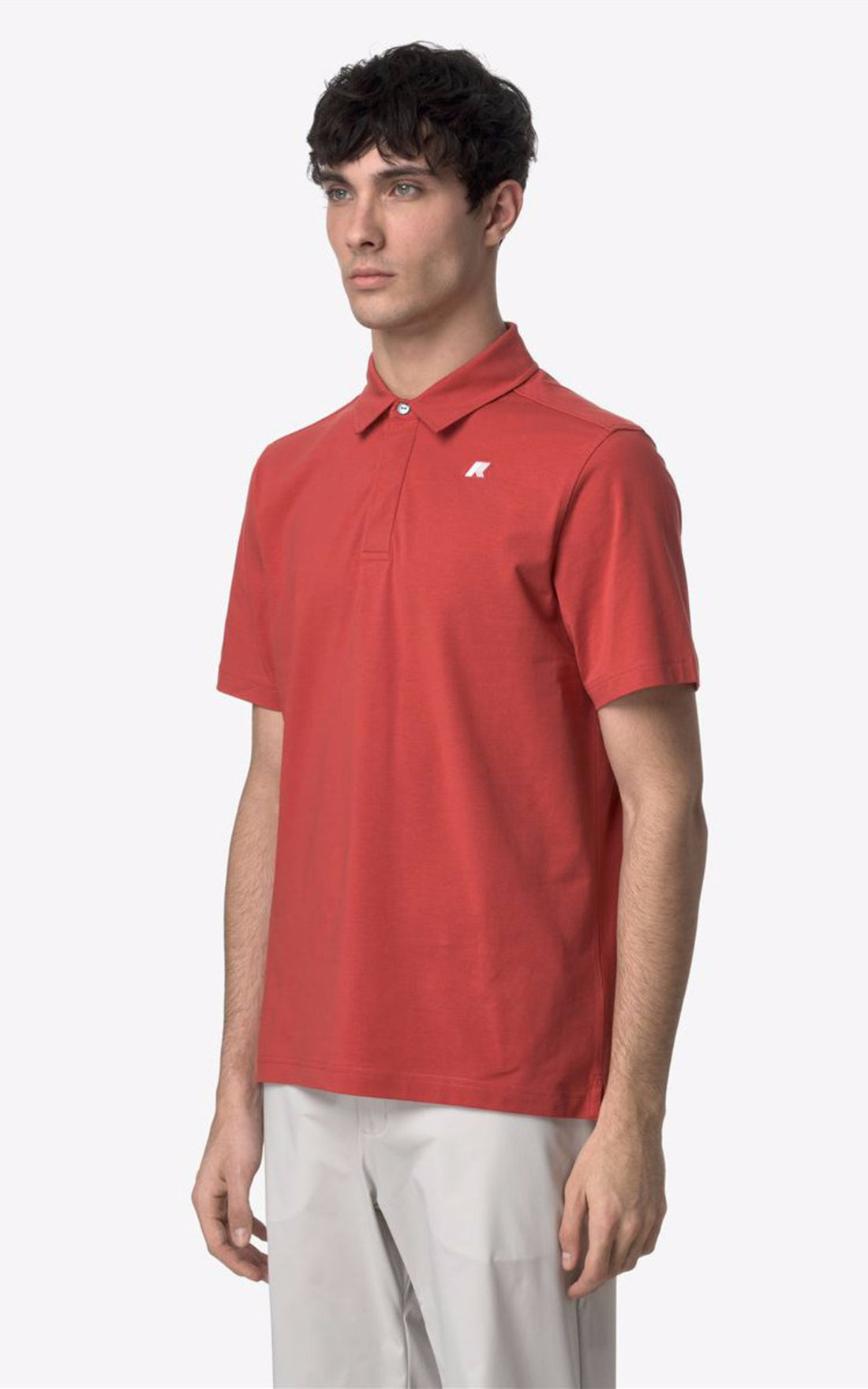A &quot;VINCELLE K61419W&quot; Rouge K-Way Polo Homme opened photo