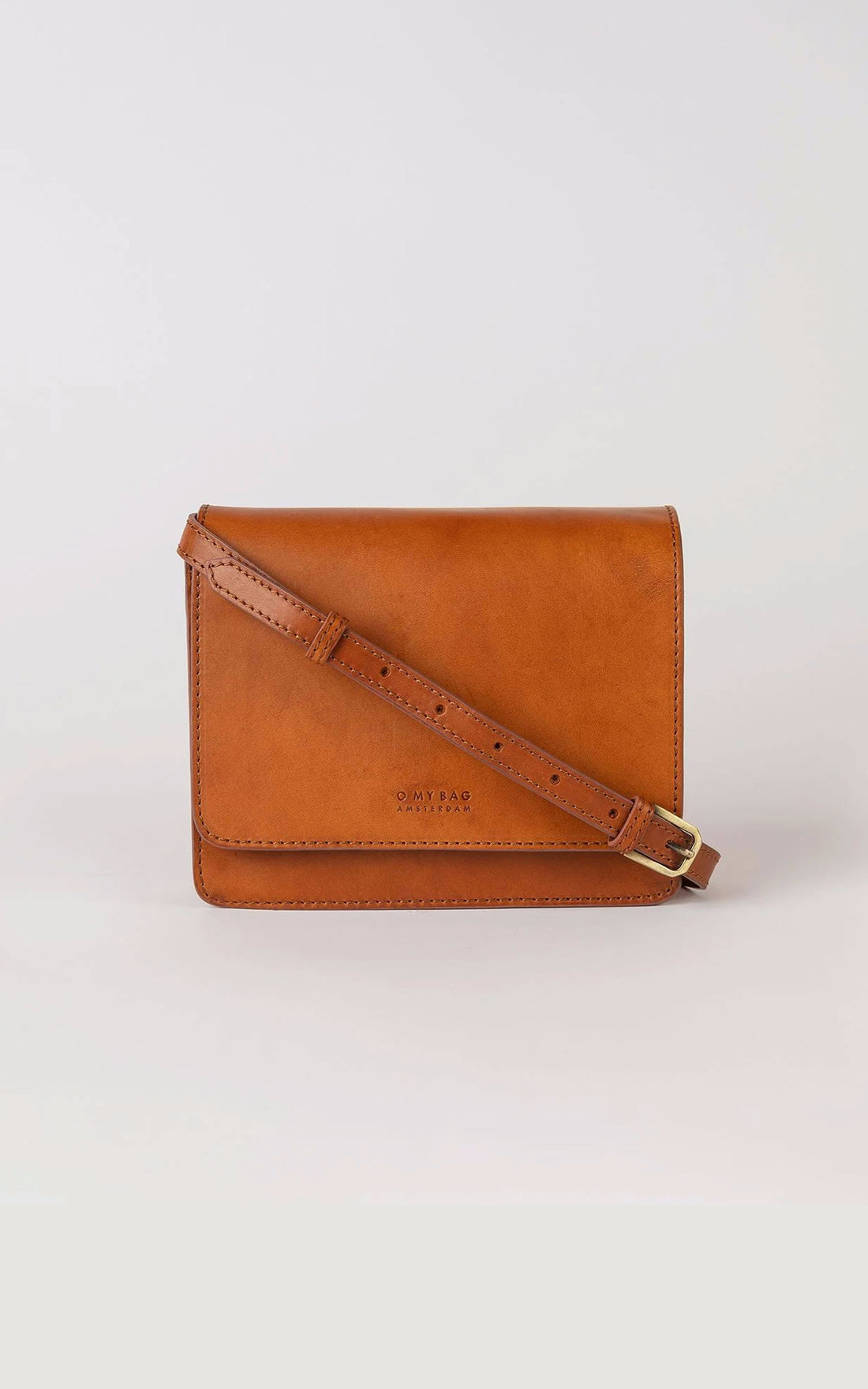 A &quot;AUDREY MINI&quot; Cognac O my bag Sac Mixte opened photo