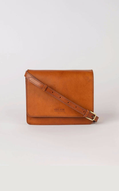 A &quot;AUDREY MINI&quot; Cognac O my bag Sac Mixte opened photo