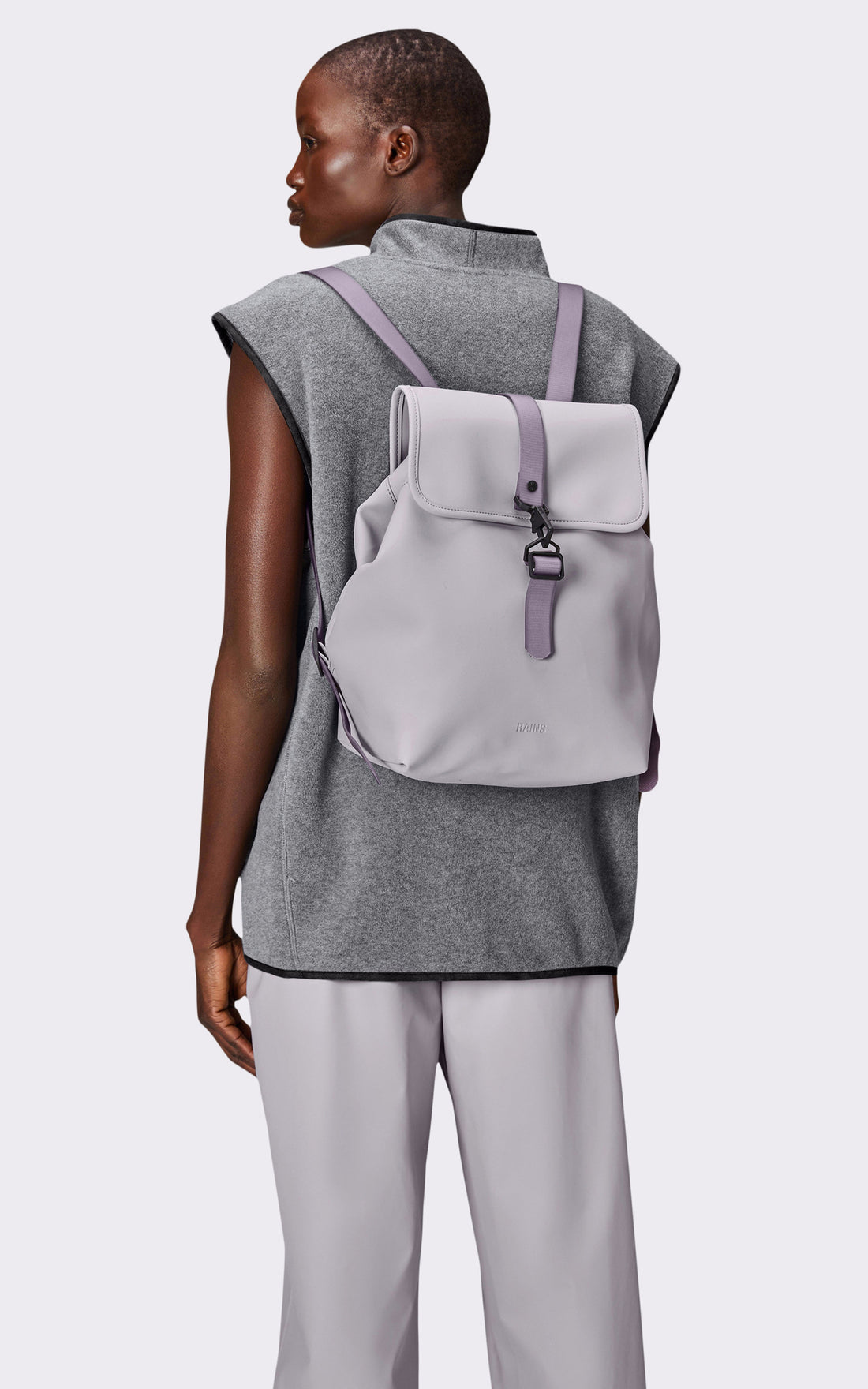A &quot;13040 BUCKET BACKPACK&quot; Gris Rains Sac Mixte interior photo