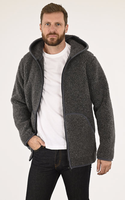 A &quot;WOO&quot; Gris La Canadienne Veste Homme opened photo