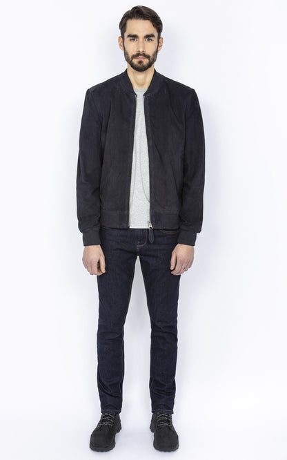 A &quot;LC300&quot; Navy Schott Blouson Homme back photo