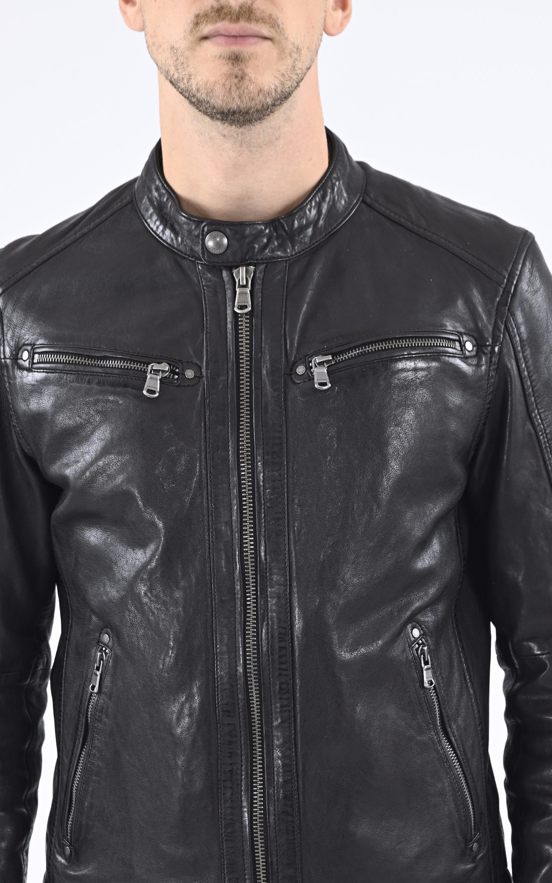A &quot;GAFINO 101843&quot; Noir Daytona 73 Blouson Homme opened photo