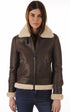 A "LCW1257" Marron Schott Bombardier Femme closed photo