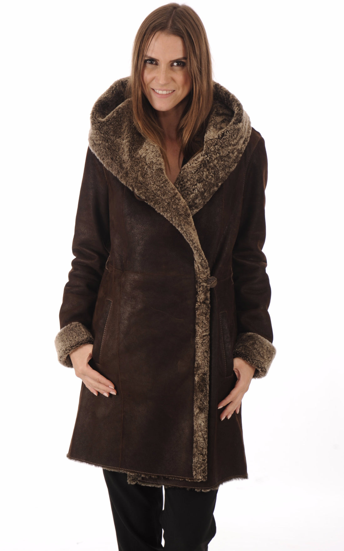 A &quot;OS9007C 90&quot; Marron La Canadienne 3/4 Femme closed photo