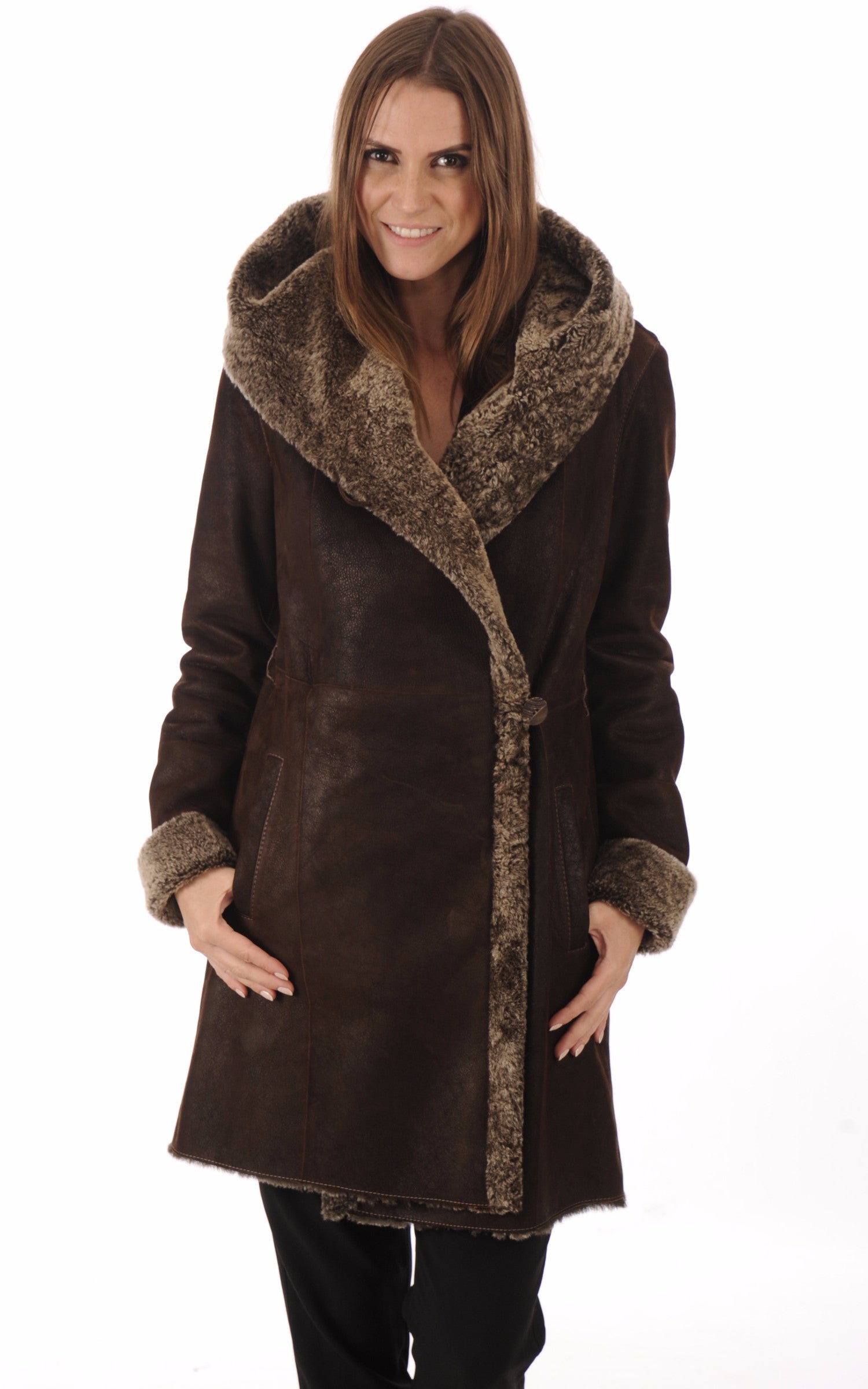 A &quot;OS9007C 90&quot; Marron La Canadienne 3/4 Femme closed photo 1