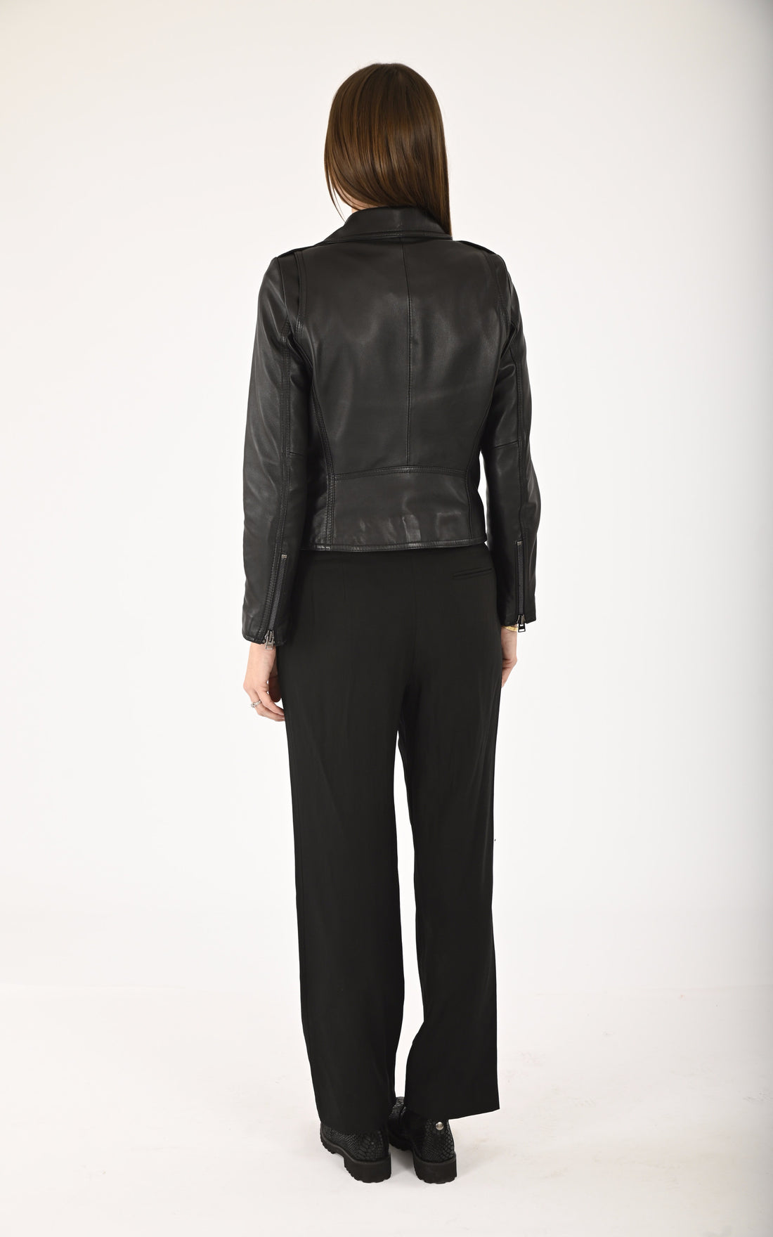 A &quot;LESLA FF&quot; Noir La Canadienne Blouson Femme opened photo