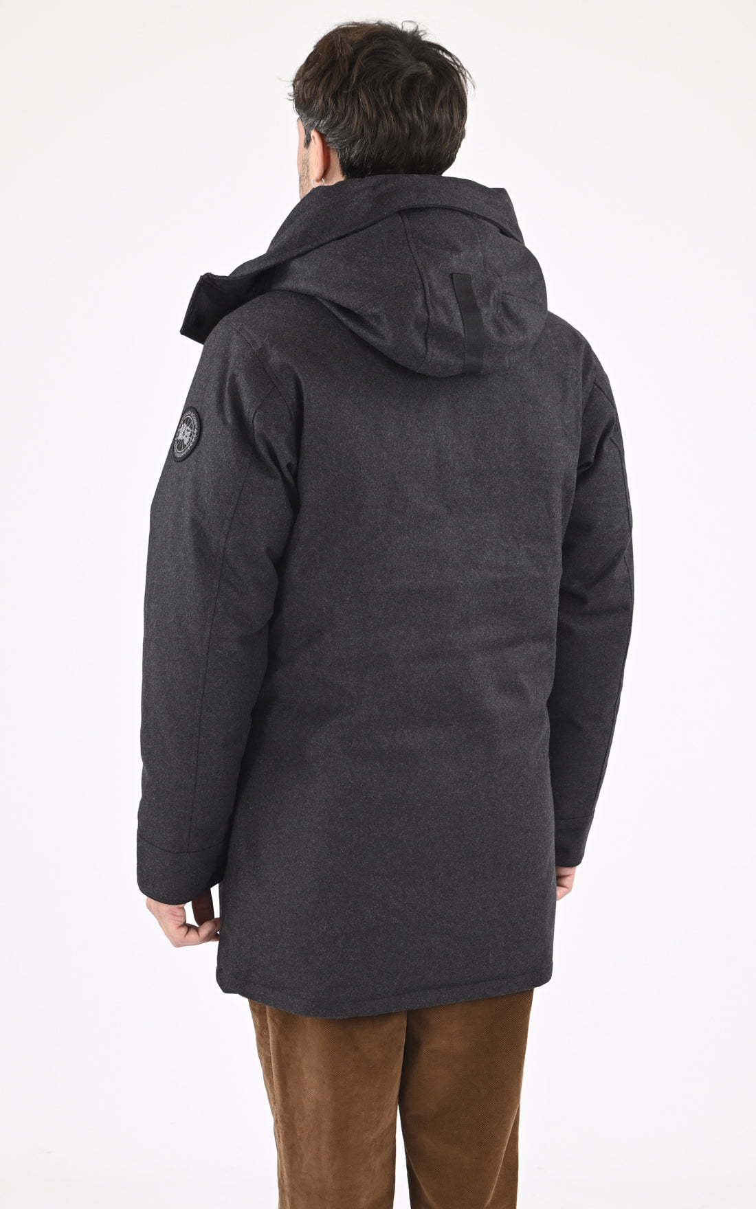 A &quot;LANGFORD WOOL 2062M1&quot; Gris Canada Goose 3/4 Doudoune Homme opened photo