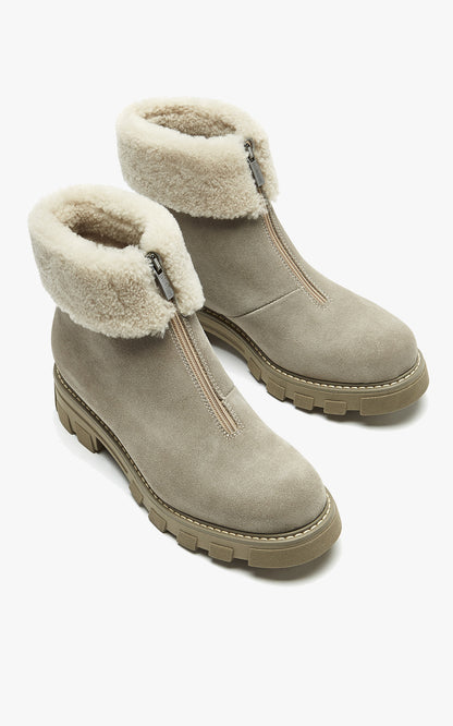 A &quot;ABBA 5830145&quot; Beige La Canadienne Shoes Chaussures Femme opened photo