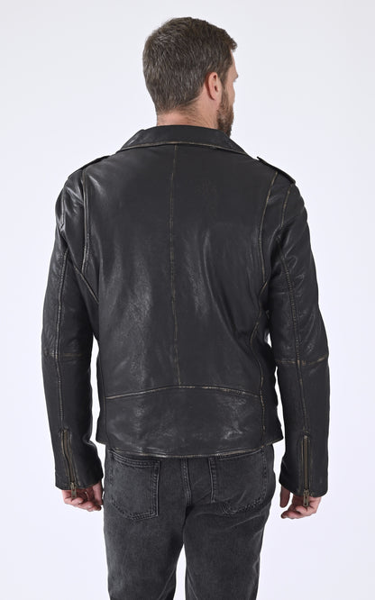 A &quot;ROCKER&quot; Noir Serge Pariente Perfecto Homme back photo