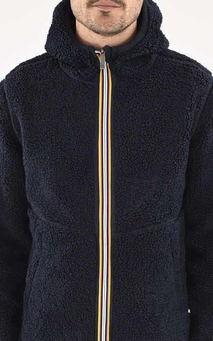 A &quot;JACK SHERPA K4122UW&quot; Bleu K-Way Gilet Homme details photo