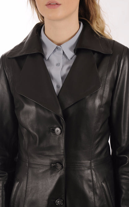 A &quot;LOLA&quot; Noir La Canadienne 3/4 Femme details photo