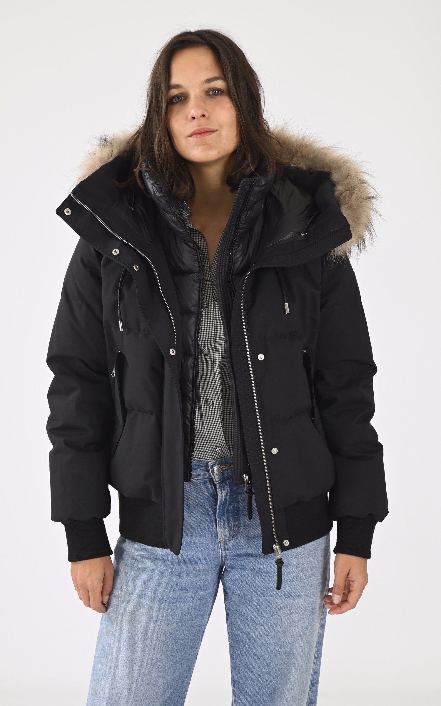 A &quot;NEFI-FZ&quot; Noir Mackage Bl Doudoune Femme opened photo 2