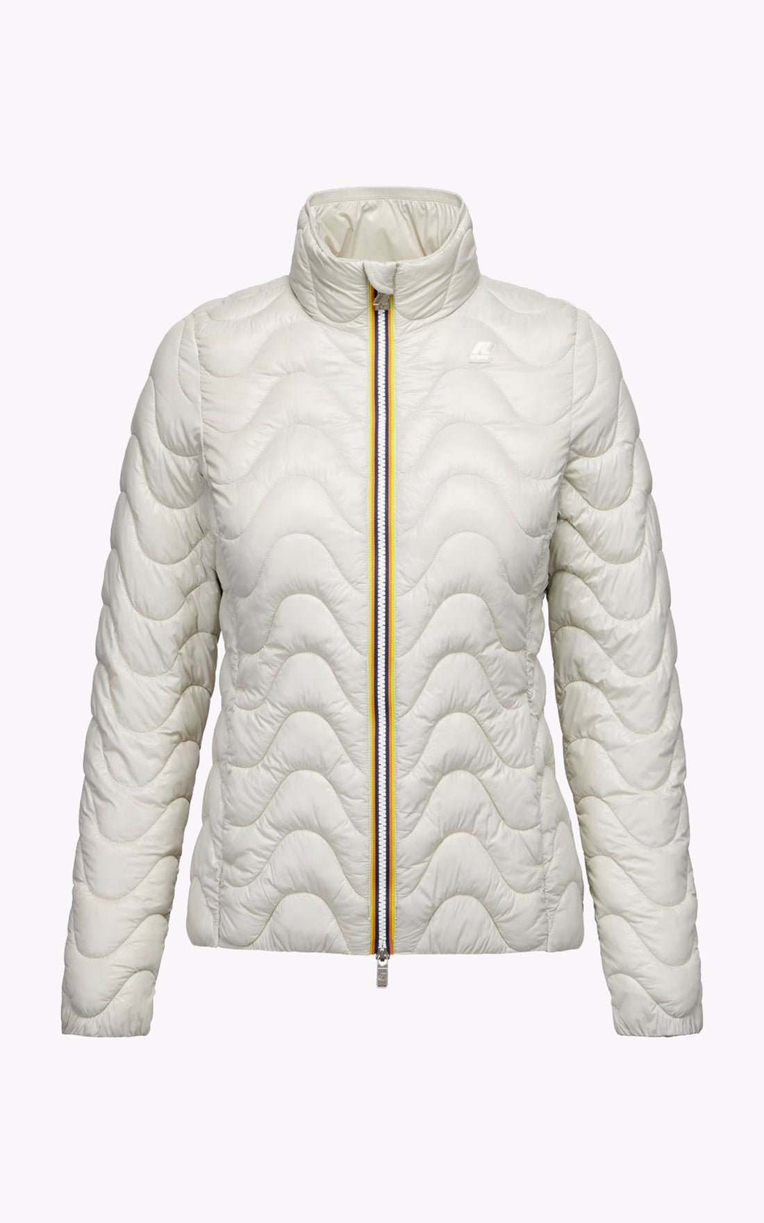 A &quot;VIOLETTE ECO WARM K4112TW&quot; Beige K-Way Blouson Femme opened photo