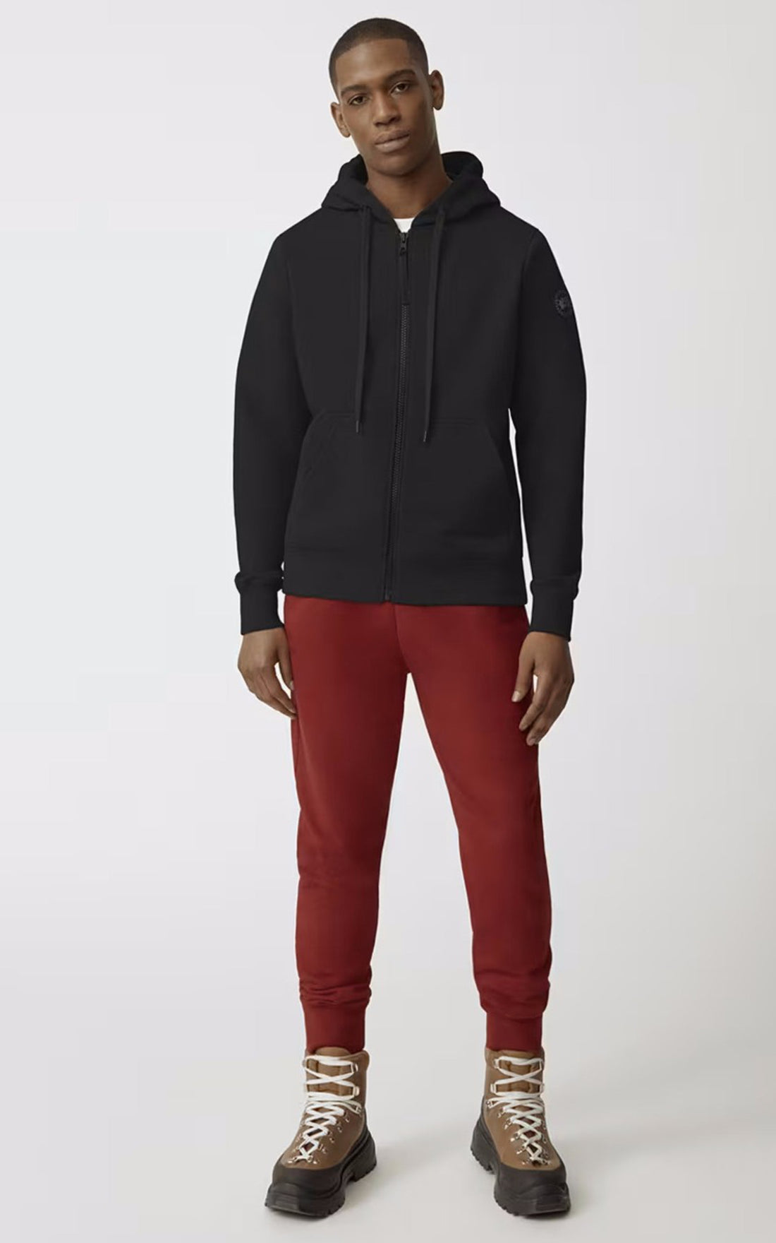 A &quot;HURON ZIP HOODY 7401MB&quot; Noir Canada Goose Pull Homme opened photo