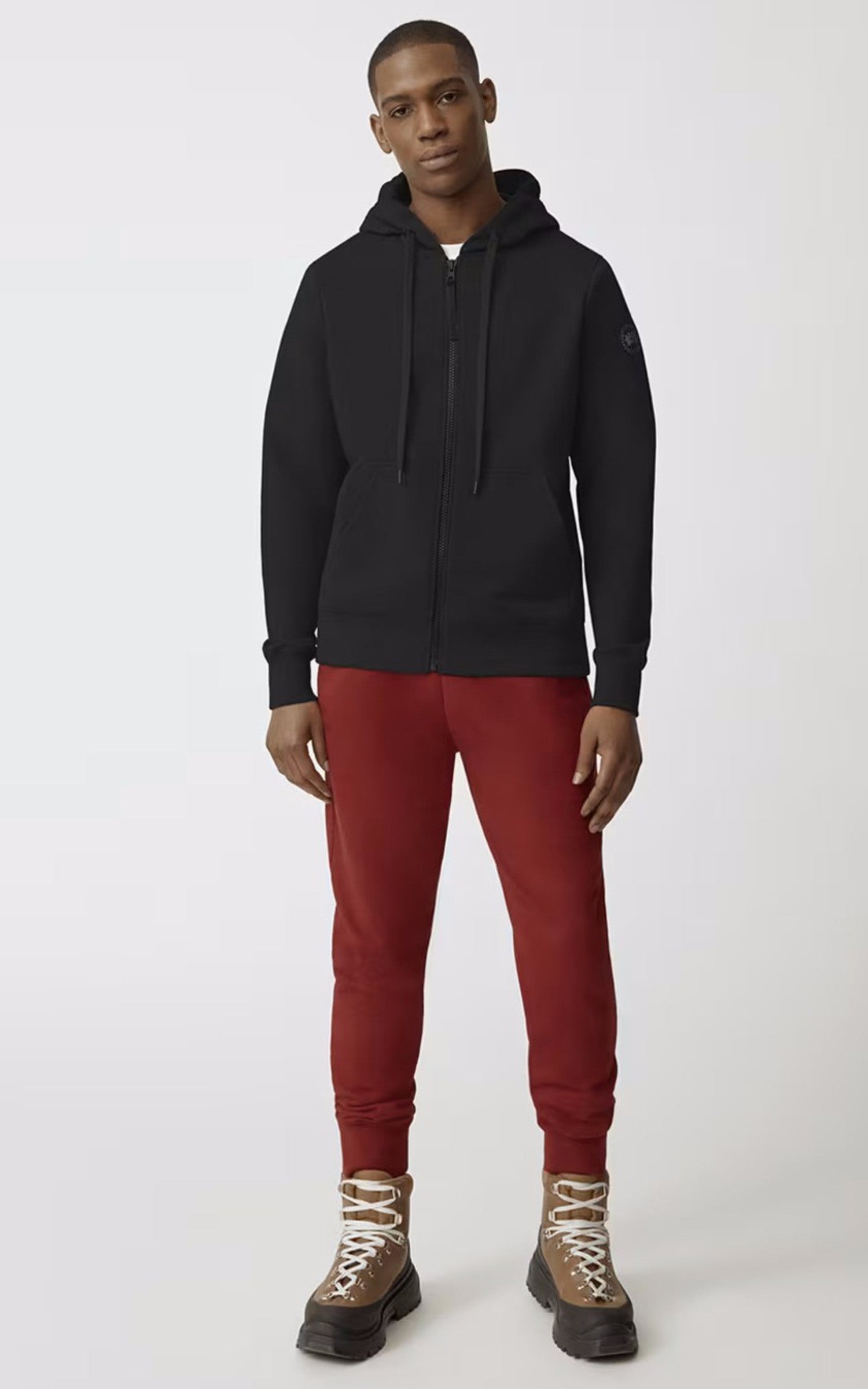 A &quot;HURON ZIP HOODY 7401MB&quot; Noir Canada Goose Pull Homme closed photo