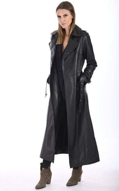A &quot;ENZO 130&quot; Noir La Canadienne Manteau Femme opened photo