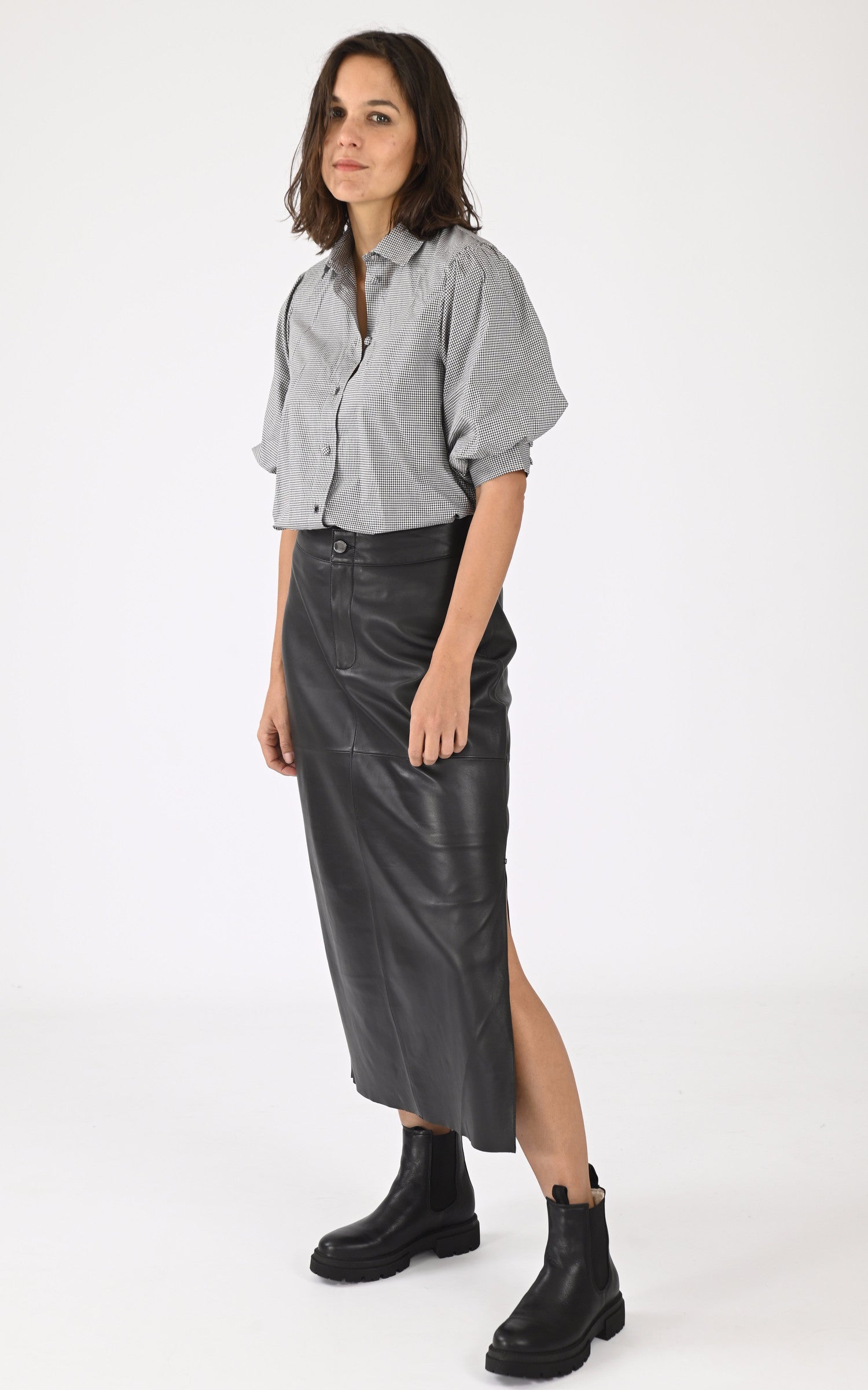 A &quot;MENTOLA 64915&quot; Noir Oakwood Jupe Femme closed photo