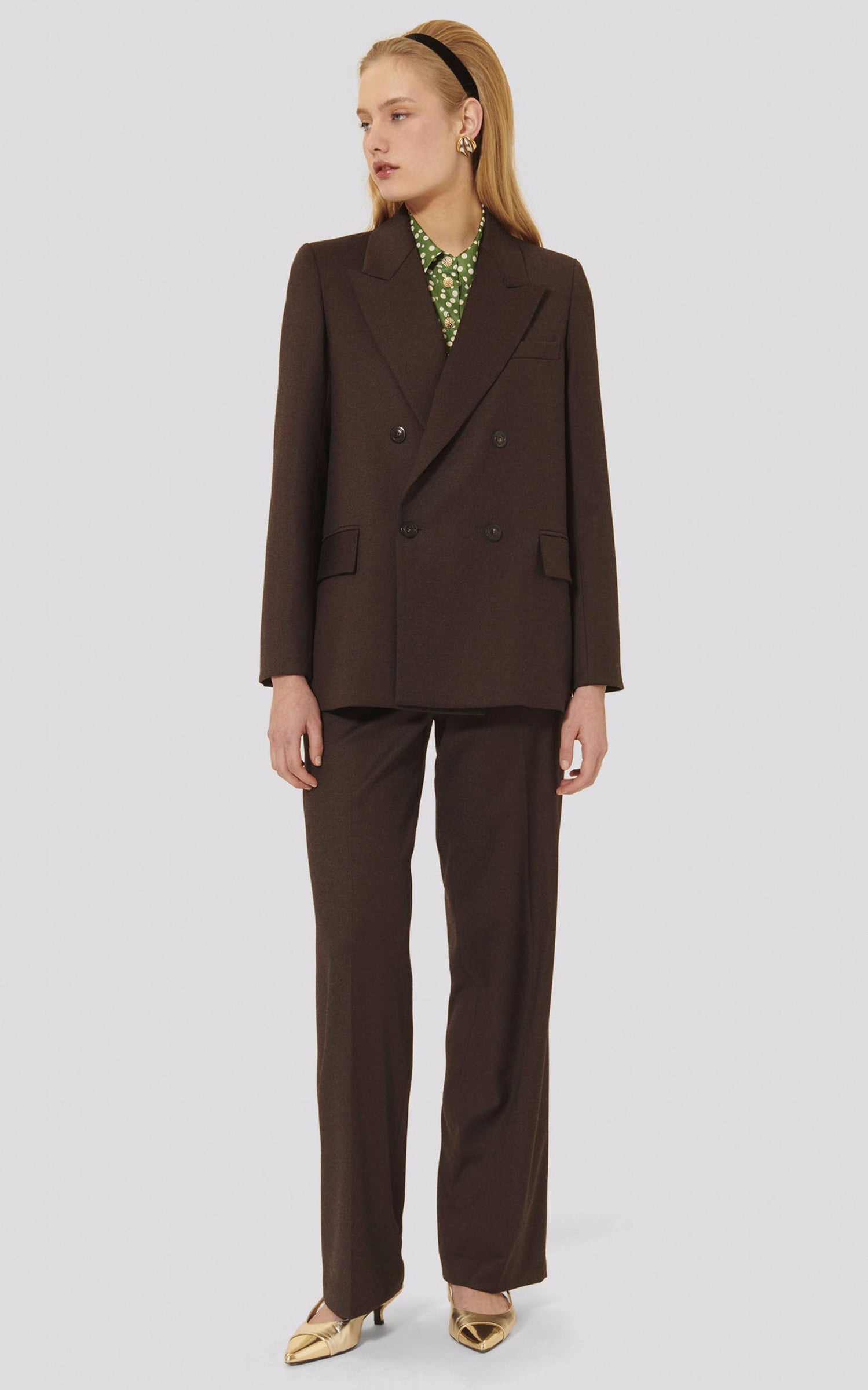 A &quot;VALSON&quot; Marron Tara Jarmon Veste Femme closed photo 2