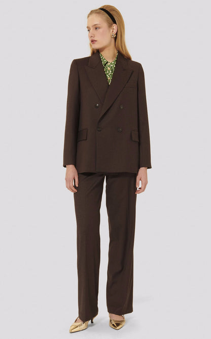 A &quot;VALSON&quot; Marron Tara Jarmon Veste Femme closed photo