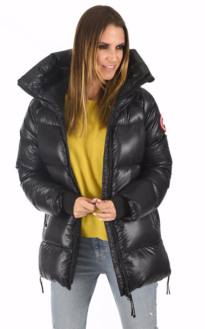 A &quot;CYPRESS PUFFER 2239L&quot; Noir Canada Goose Ves Doudoune Femme opened photo