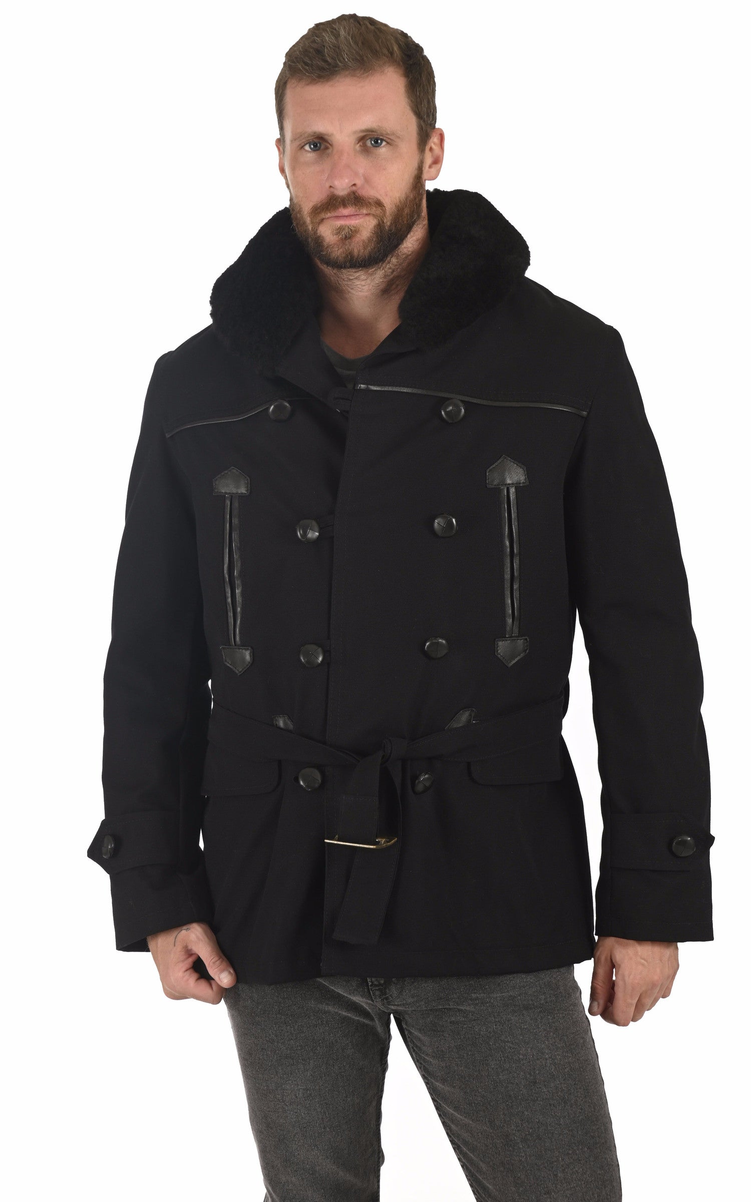 A &quot;CANADIENNE 2&quot; Noir La Canadienne Veste Homme closed photo