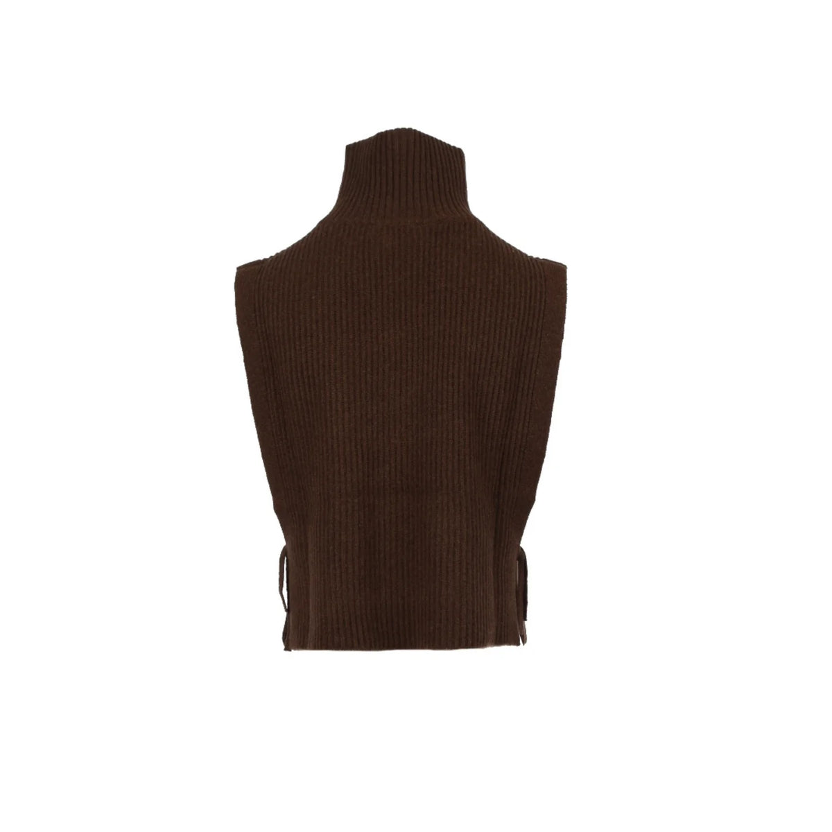Pull tour de cou laine Mimosa choco