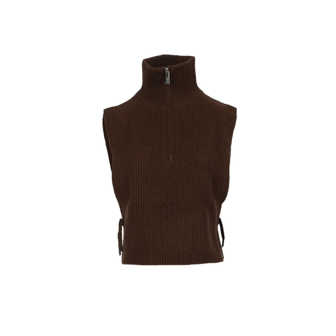 Pull tour de cou laine Mimosa choco