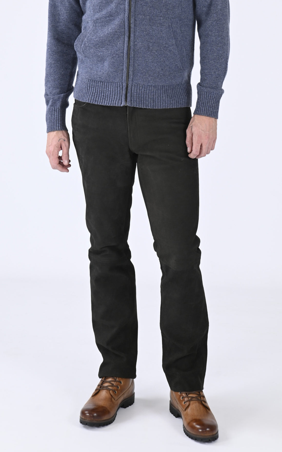 A &quot;LAURIN&quot; Marron Foncé Maddox Pantalon Homme closed photo