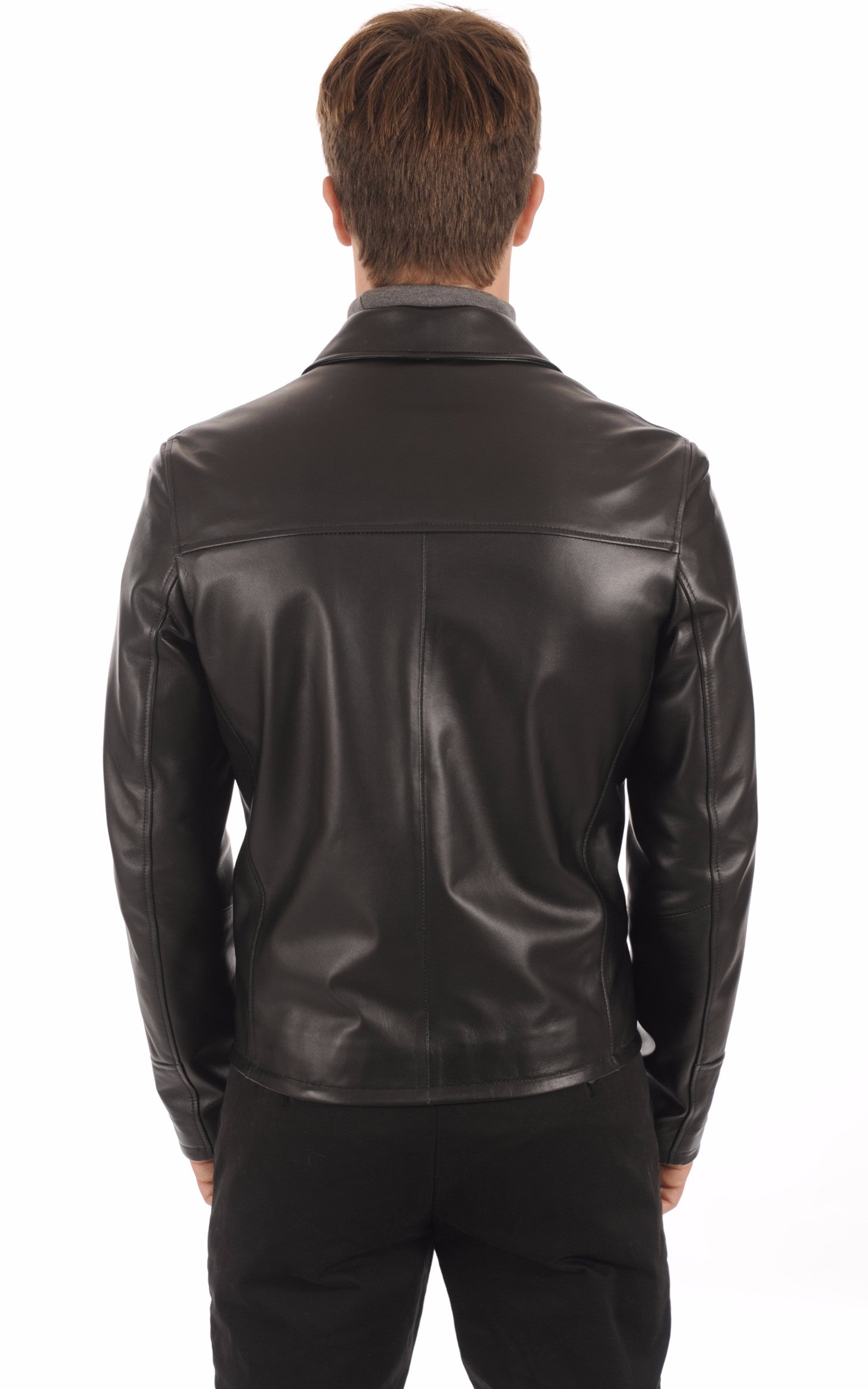 A &quot;PHIL&quot; Noir La Canadienne Blouson Homme back photo 4